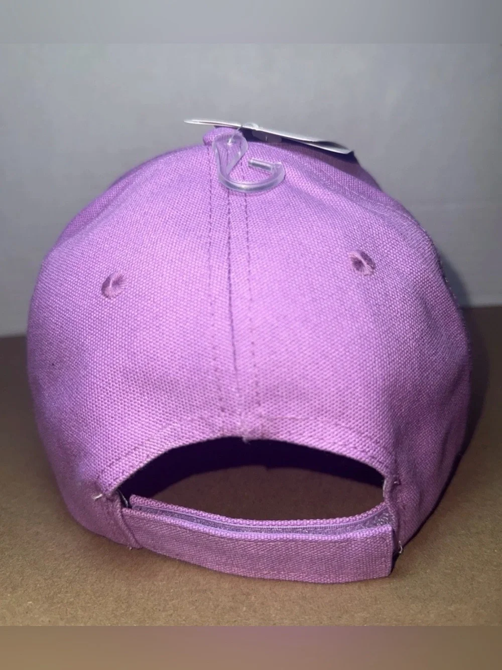 Justice Kids Purple Glitter Baseball Hat with Animal Patch